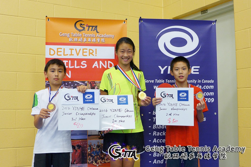 2016 Yinhe Ottawa Table Tennis Championships was successfully hosted