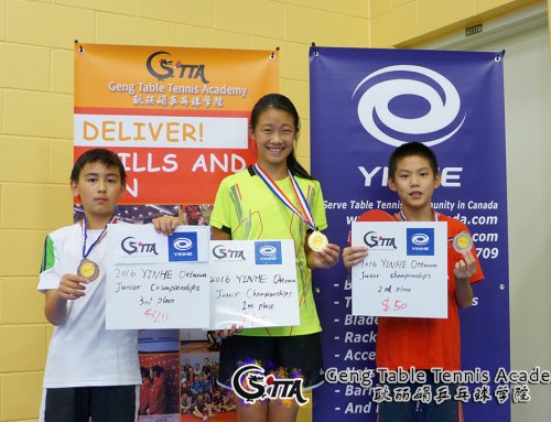 Maggie Jin is the winner of the 2016 Yinhe Ottawa Junior Tournament!